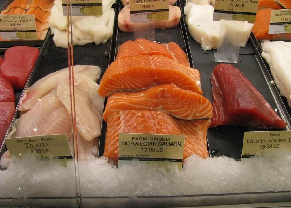 Farm-raised salmon